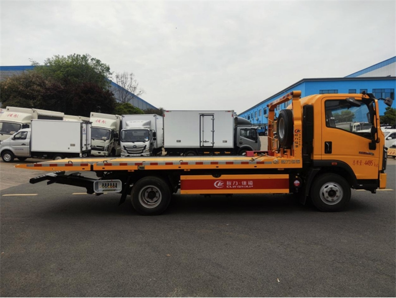 國六藍(lán)牌重汽豪沃一拖二清障車(重載版)