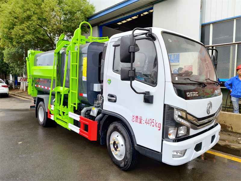 國六7方 藍牌東風D6 側裝壓縮垃圾車